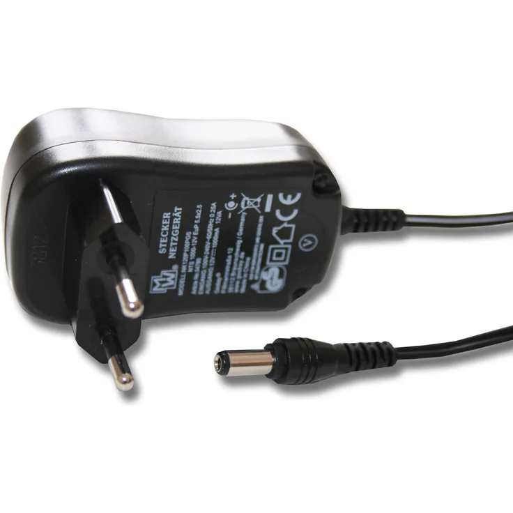 vhbw 220 V Ladegerät, Netzteil, Ladekabel mit Rund-Stecker für T-Com Telekom, Vodafone, AVM Fritz!Box, Fon Cisco Linksys, Huawei, Netgear ProSafe, u.a