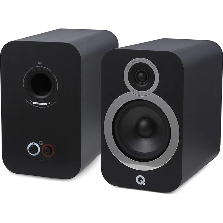 Q Acoustics 3030i Regal-Lautsprecher 2-Wege Bassreflex, 2,4 kHz, 25-75W, Schwarz – Bild 1
