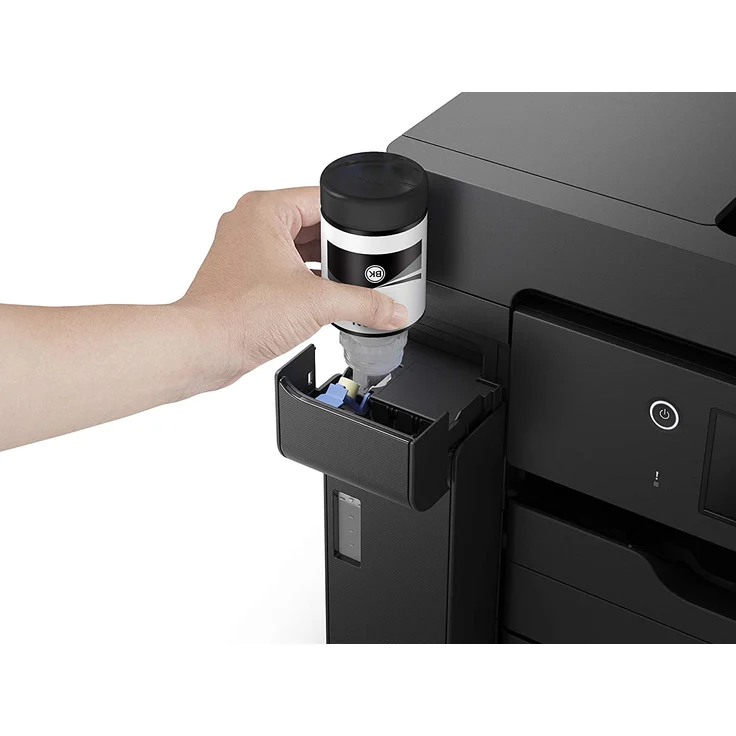 Epson EcoTank ET-M16600 (3-in-1) Multifunktionsdrucker - (Tintenstrahl) Mono, Druckgeschwindigkeit: 25 s/w, 16 Farbe, Auflösung: 4800 x 1200, Gb LAN, 1x USB 2.0 (Host), WLAN, AirPrint, Mobile Print, WiFi-Direct (C11CJ41401) – Bild 3