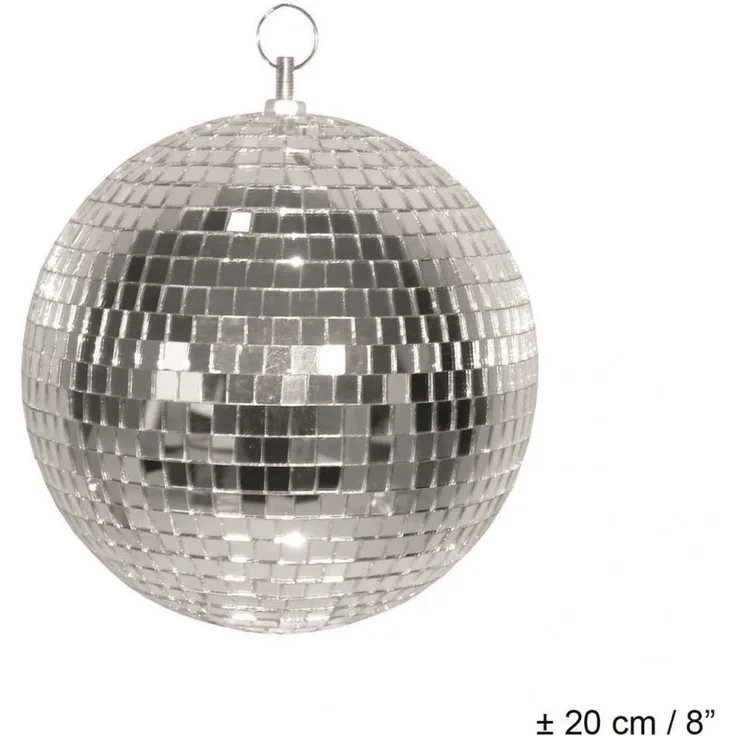 Discokugel - Silber - 20 cm
