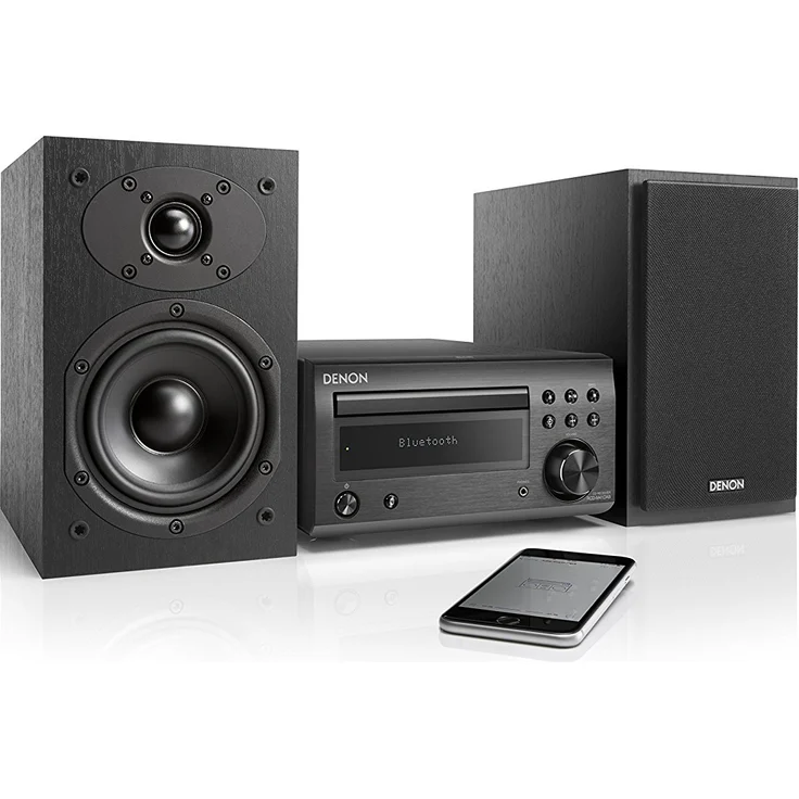 Denon D-M 41 DAB Kompaktes HiFi-System (2 x 30W Ausgangsleistung) Schwarz – Bild 3