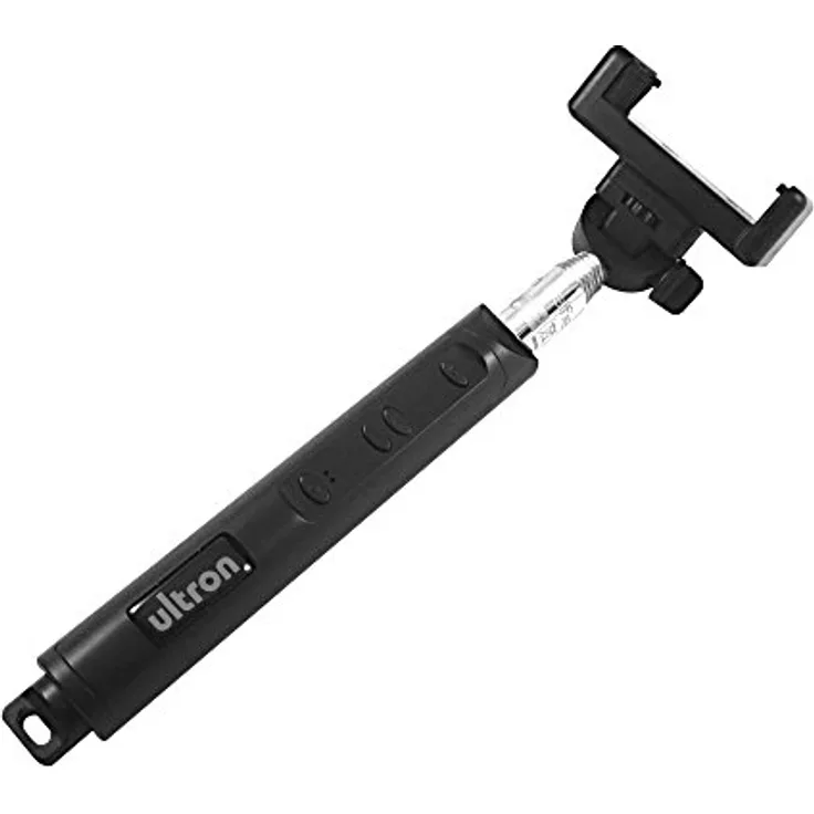 ultron selfie BT, Schwarz, Selfie-Stick mit Bluetooth-Kamera-Auslöser am Griff,, Für Smartphones wie Samsung Galaxy , iPhone und weitere