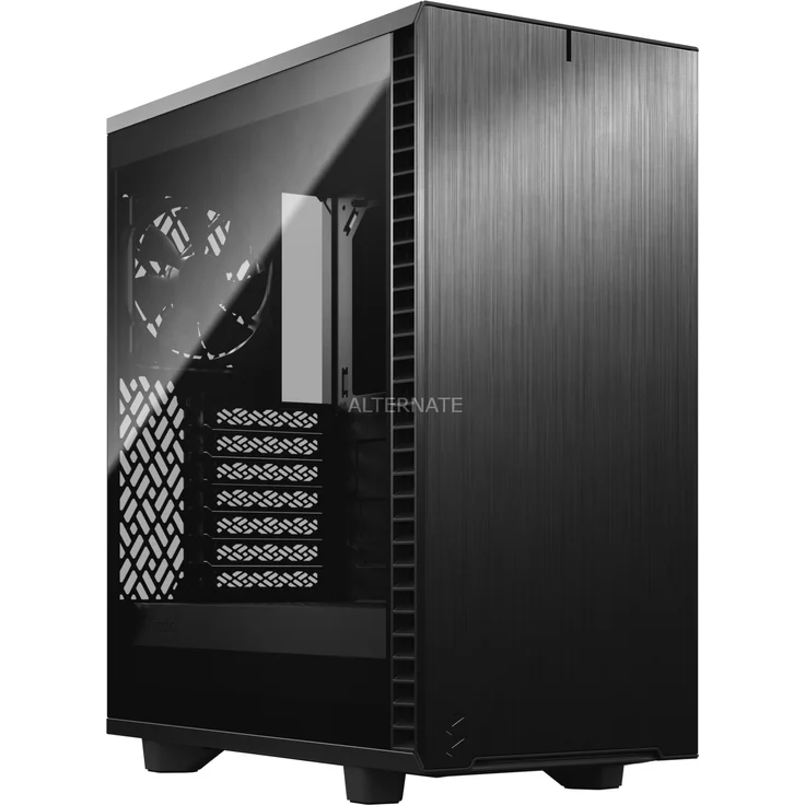 Fractal Design Define 7 Compact Dark Tempered Glass Black, schallgedämmt, Glasfenster (FD-C-DEF7C-02)