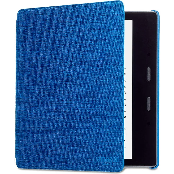 Kindle Oasis Hülle aus wasserbeständigem Stoff, Blau— Nur passend für die 9. Generation (2017 Modell) und 10. Generation (2019 Modell).