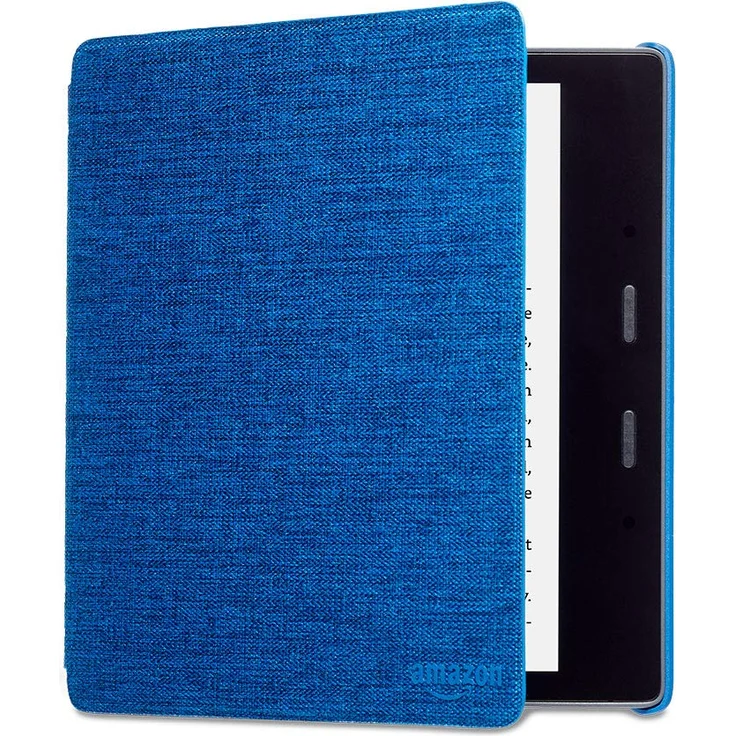 Kindle Oasis Hülle aus wasserbeständigem Stoff, Blau— Nur passend für die 9. Generation (2017 Modell) und 10. Generation (2019 Modell).