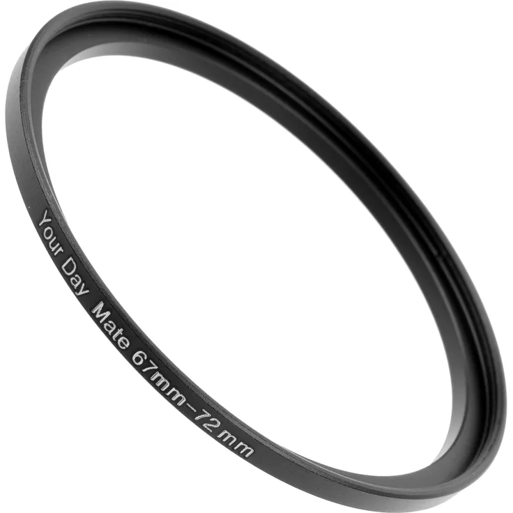 Your Day Mate GmbH Step Up Ring, 67 auf 72 mm Durchmesser, kompatibel mit Objektiven aller Hersteller wie Canon, Sony, Nikon, Fujifilm, Filteradapter Kamera