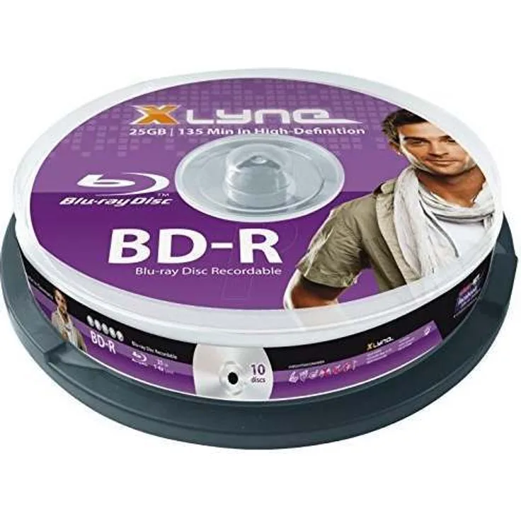 XLYNE BD-R Bluray Rohlinge 25 GB 6x Speed 10er Spindel