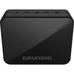 Grundig GBT Solo Black Mini Bluetooth-Lautsprecher mit Mikrofon, spritzwassergeschützt, schwarz