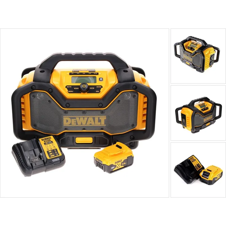 DeWalt DCR 027 P1 Akku Radio DAB+ 10,8-18,0 V + 1x Akku 5,0 Ah + Ladegerät