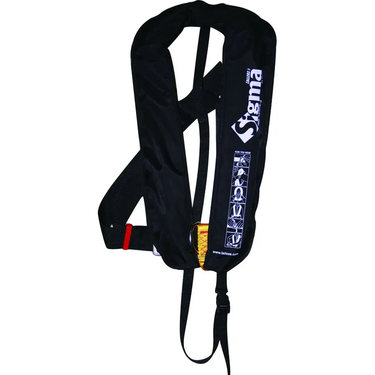 Lalizas Sigma Automatikweste 170N, ISO 12402-3, D-Ring & clip Kreuzgurt, ohne harness