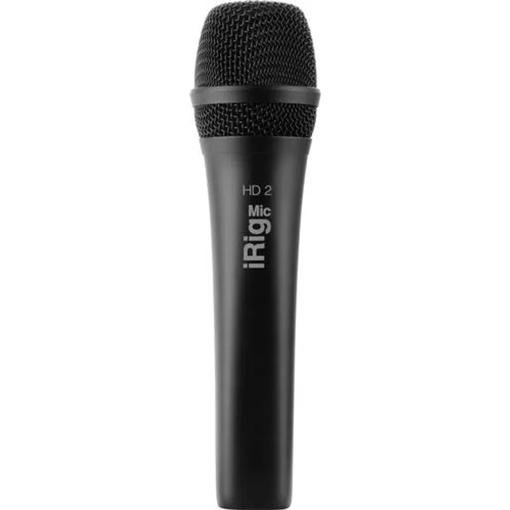 IK Multimedia iRIG Mic HD 2 - Hochauflösendes Mikrofon für iOS und Mac, Qualitativer Sound, Professionelle Aufnahme, Kompatibel mit iPhone, iPad, Mac und PC