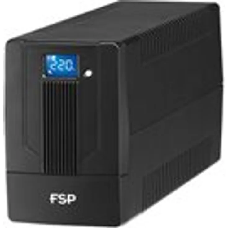 FSP IFP 1000 Line-Interactive USV 1000VA-600W, 2X Schuko, 2X IEC, LCD-Touchscreen, Eingang Spannungsumfang 162-290 Vac, 60-50 Hz (Auto Sensing), Simulierte Sinuskurve, Kaltstartfunktion