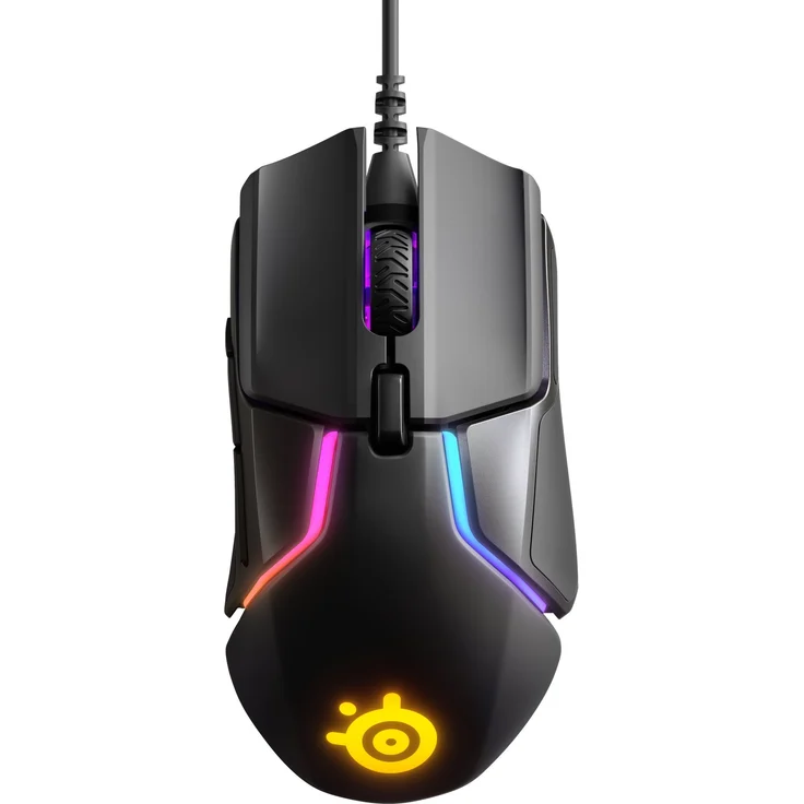 SteelSeries Rival 600 Gaming-Maus 12.000 CPI TrueMove3+ Dual Optical Sensor 0,05 Lift-off-Distanz Gewichtssystem RGB-Beleuchtung – Bild 1