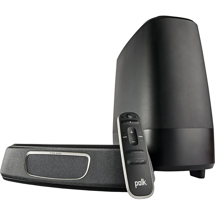 Polk Audio Magnifi Mini 2.1, 5.1 (virtuell) Soundbar mit Subwoofer, kabelgebunden, geeignet für TV, schwarz (2016) – Bild 2