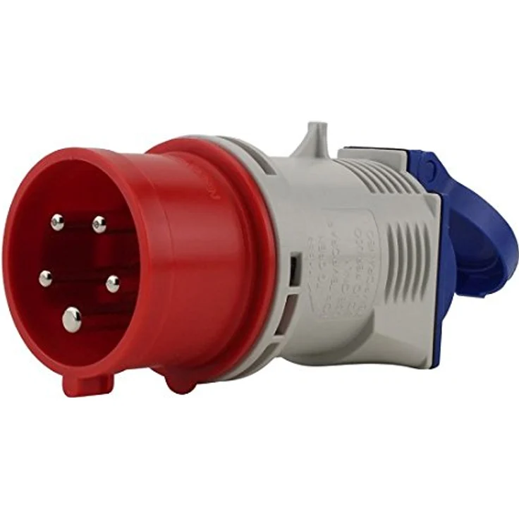 P 47422L Caravan-Adapter 5-polig,1xE 16A, 1x Schuko 16A