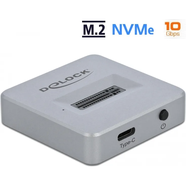 Delock M.2 Dockingstation fuer M.2 NVMe PCIe SSD mit USB Type-C Buchse