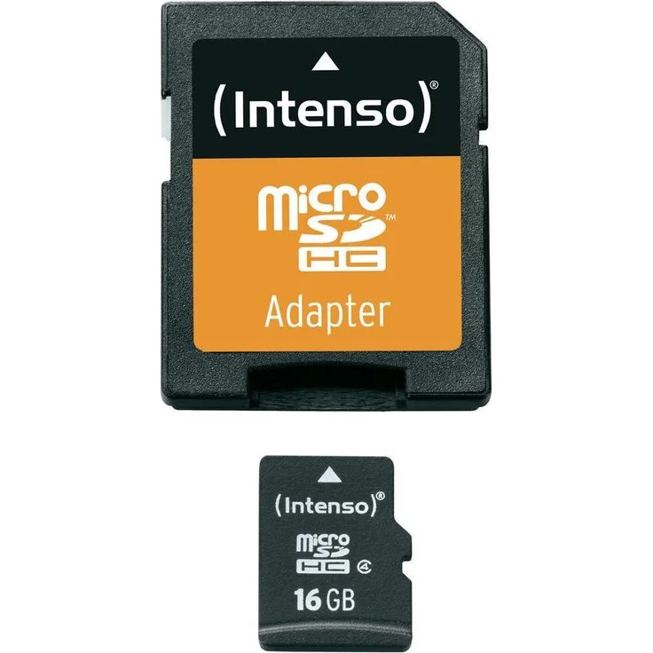 Intenso Micro SDHC 16GB Class 4 Speicherkarte inkl. SD-Adapter – Bild 2