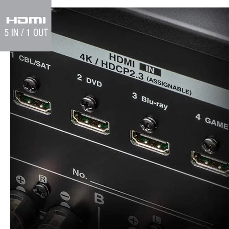 Denon DRA-800H 2.1 AV-Receiver mit Bluetooth, WLAN, FM (UKW), DAB+, silber – Bild 6