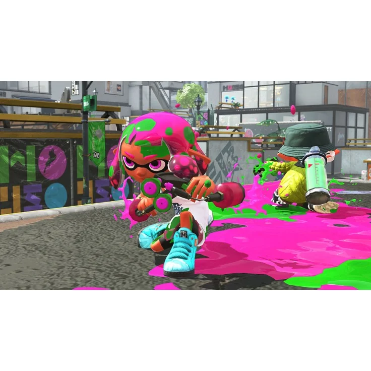 Nintendo Switch1 Neon-Blau Neon-Rot 32GB + Bundle inkl. Splatoon 2 (altes Modell) – Bild 7