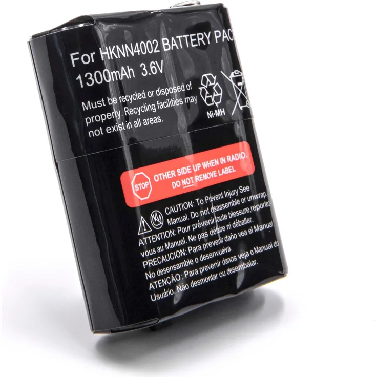 VHBW Akku Ersatz für Motorola KEBT-071-C, KEBT071B für Funkgerät, Walkie Talkie (1300mAh, 3,6V, NiMH)