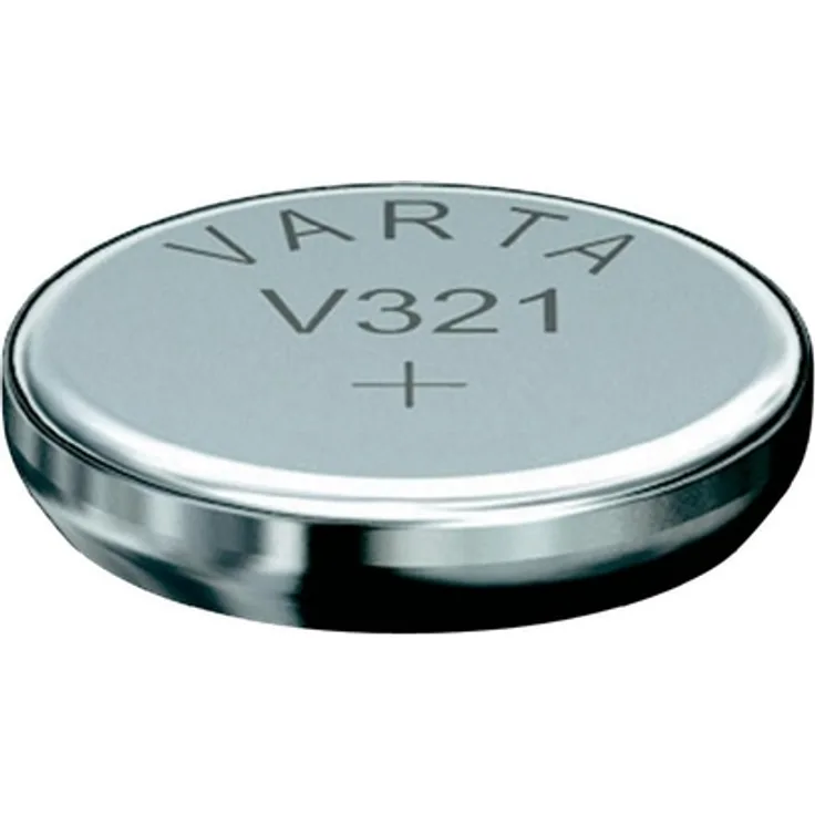 Varta 0321101111 Silber-Oxid Uhrenzelle, V321 (SR65), 1,55 Volt, 13 mAh
