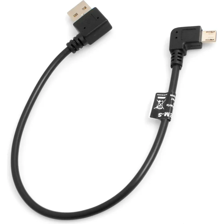 System-S USB Kabel Micro zu Typ A Stecker Winkel 27 cm