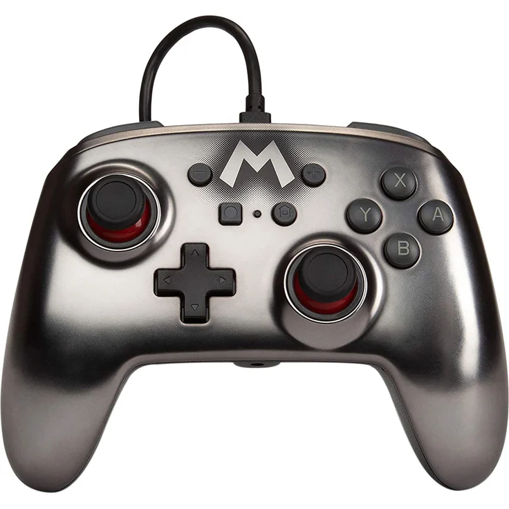 PowerA Enhanced Wired Controller - Silver Mario Silber (1517917-01) (Switch) – Bild 1