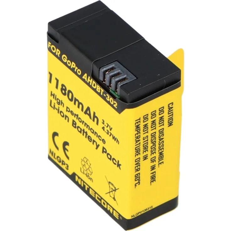 Nitecore NLGP3 Li-Ion Akku für GoPro Hero3-3+