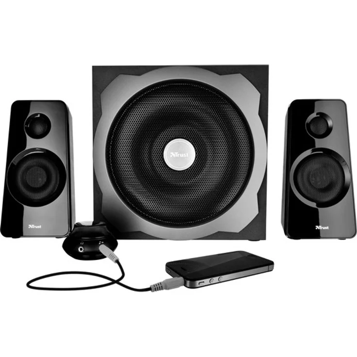 Trust Tytan 2.1 Speaker Set - PC luidspreker met subwoofer, 120 Watt, zwart – Bild 2