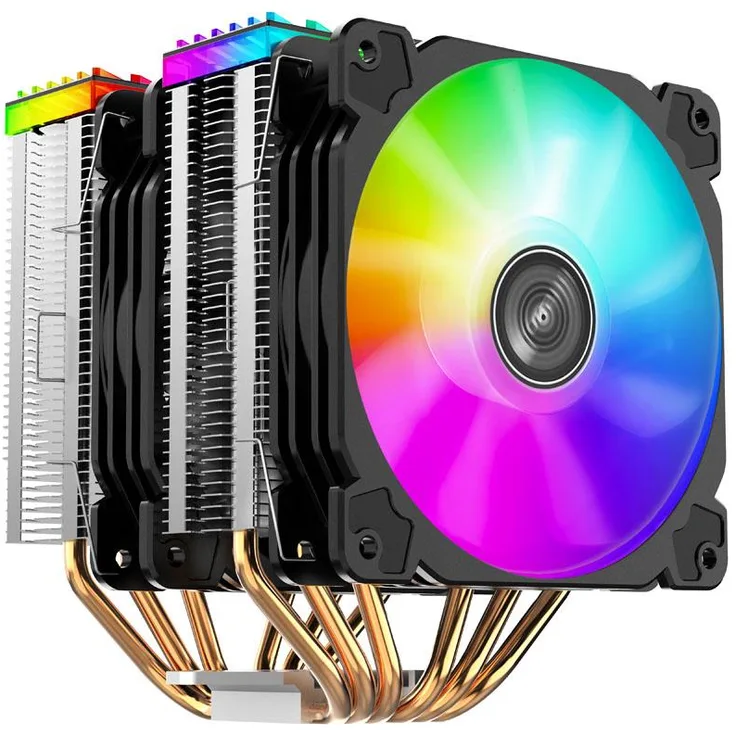 Jonsbo CR-2000 GT CPU-Kühler Dual Tower, ARGB - 2x 120mm, schwar