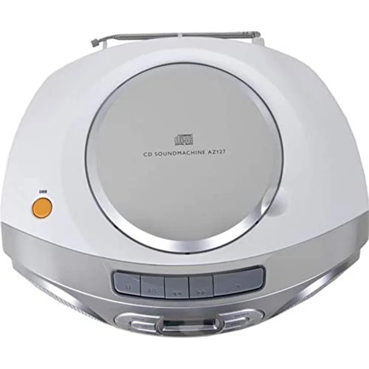Philips AZ127 Soundmaschine (Dynamic Bass Boost, UKW-Tuner, 20 CD-Titel programmierbar, Kassetten-Deck) silber – Bild 3