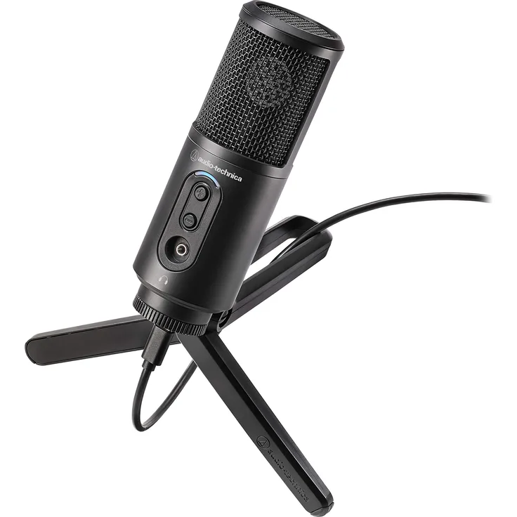 Audio-Technica ATR2500x-USB Unidirektionales Kondensatormikrofon für Streaming-Podcasting-Aufnahme