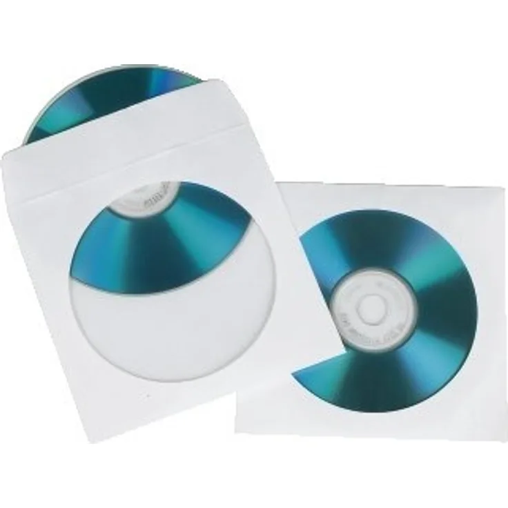 Hama CD-ROM 50 Papierhüllen Weiß