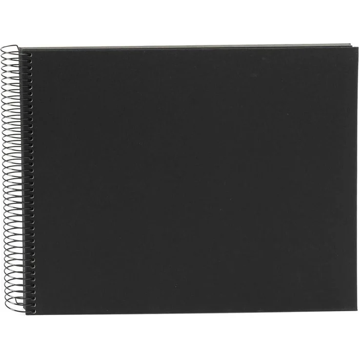 goldbuch Spiralalbum, Bella Vista, 35 x 30 cm, 40 schwarze Seiten, Leinen, Schwarz, 25997