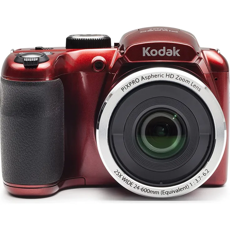 KODAK AZ252 Astro Zoom Bridge Camera Schwarz-Rot (16, 44 MP, optischer Zoom, 25 x LCD-Display, 7 x 6 cm)
