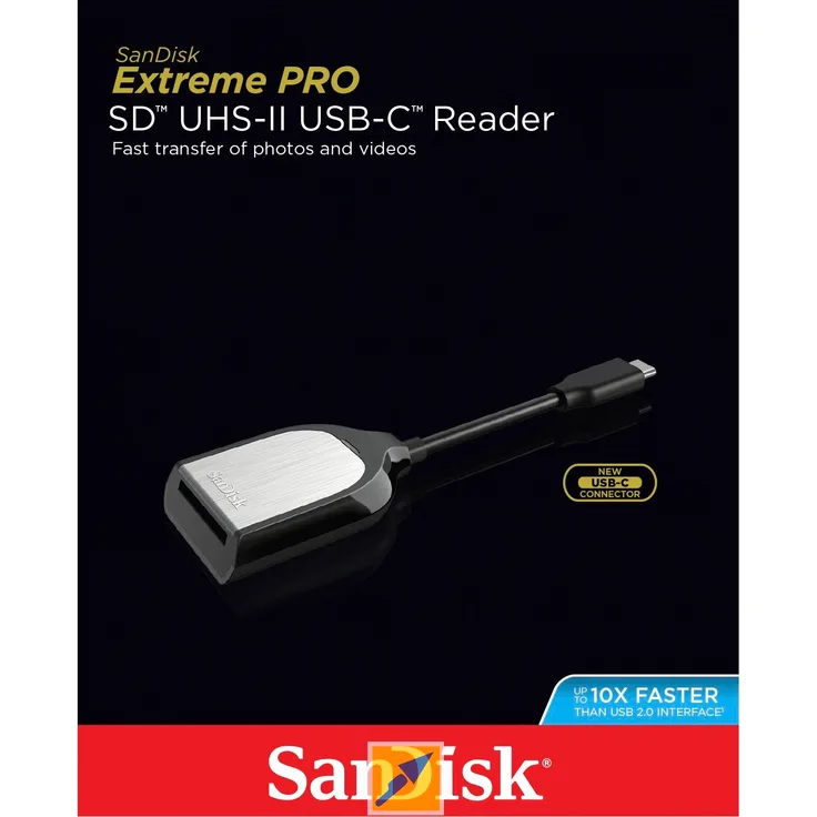 SanDisk Extreme PRO - Lecteur-enregistreur USB-C portable et compact de cartes SD UHS-II
