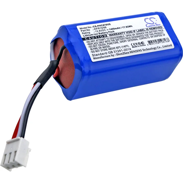 Cameron Sino Ersatzakku - CS-PHC870VX - Philips 4IFR19/66 / FC8603 - 12,8 Volt 1400mAh LiFePO4