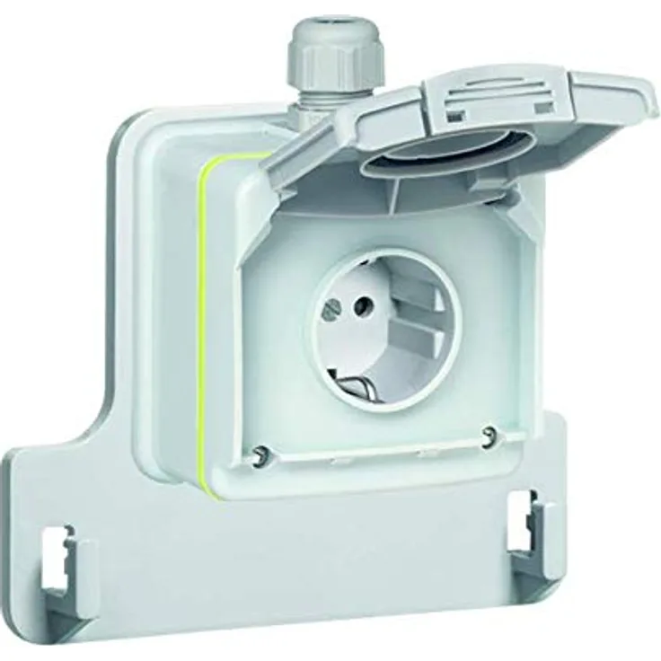 Steckdose für Elektroautos, Green' Up, Mode 1&2-kompatibel, 1phasig, 16A, 3,7kW, Aufputz -- Green' Up Steckdose, Ladesystem für Elektroautos, Mode 1&2-kompatibel, 1phasig, 16A, 3,7kW, Aufputz, SAT0001