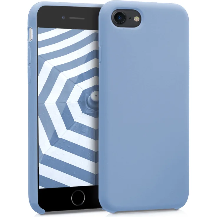 kwmobile TPU Case gummiert für Apple iPhone 7 / 8 Hellblau matt