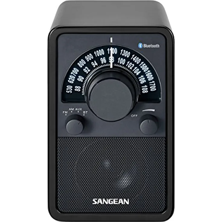 Sangean WR-15BT Retro bluetooth Radio mit AM und FM - Schwarz