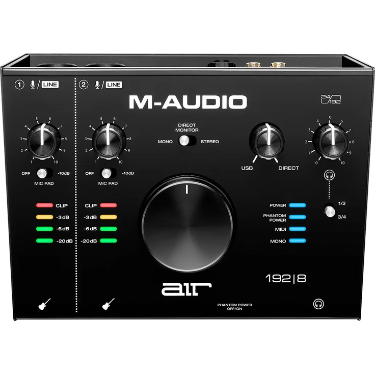M-Audio AIR 192|8 - 2-in-4-out-USB Audio - MIDI-Schnittstelle mit ProTools und Ableton Live Recording Software mit Studio Effekten & Instrumenten – Bild 1