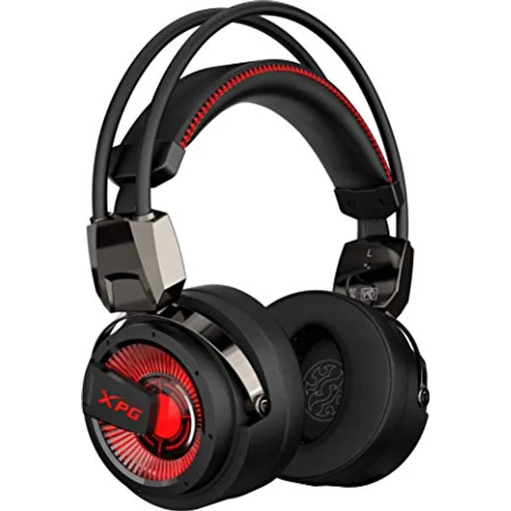 XPG Precog Gaming-Headset mit Mikrofon Hi-Fidelity Dual Treiber 7.1 Virtual Surround Sound (XPG Precog), Einheitsgröße