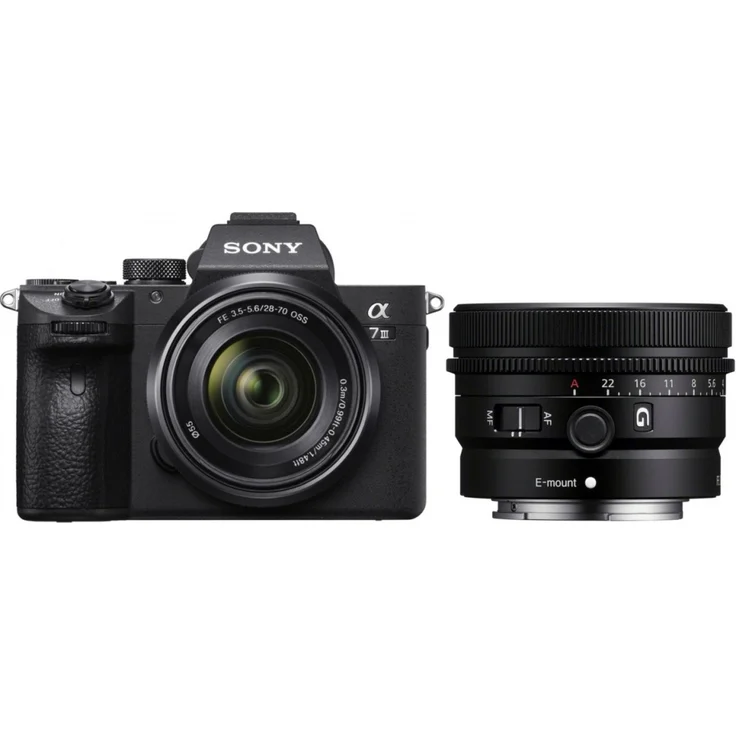 Sony Alpha 7 III (IL7M3) Vollformat-Systemkamera + 28-70 SEL + SEL 24mm f2,8 G