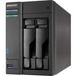 Asustor AS6302T 2-Bay NAS System (Intel Celeron- Apollo Lake, 2GB RAM, Gigabit-LAN mit Link-Aggregation, HDMI 2.0, HotSwap, Raid 0, 1, JBOD) schwarz