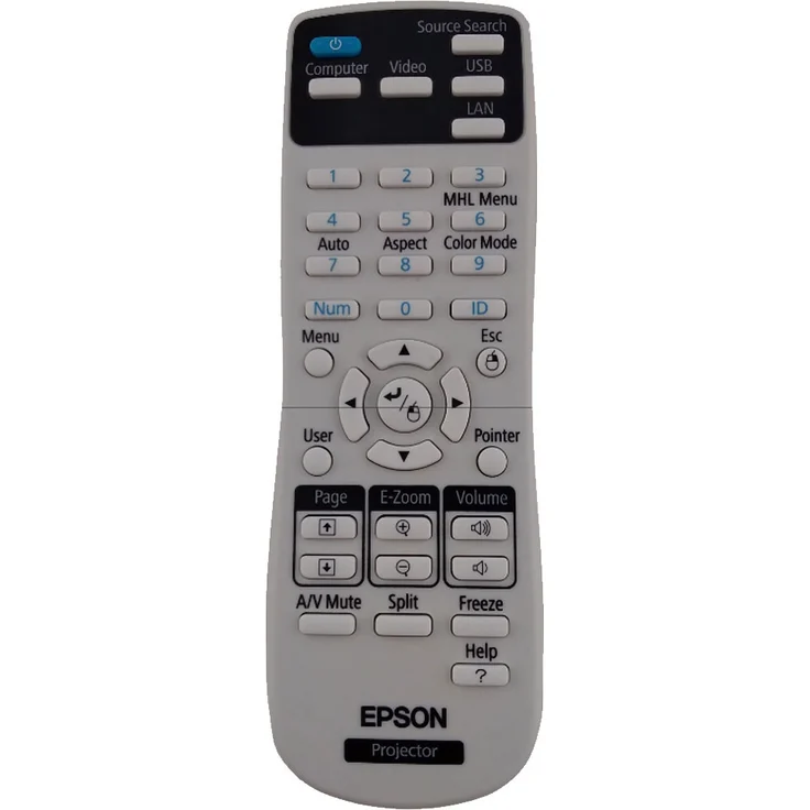 EPSON Fernbedienung 1626366 für EB-945H, EB-955WH, EB-965H, EB-98H, EB-S27, EB-W28, EB-W29, EB-X27, EB-X29, EB-X30, EH-TW570, EX7230 PRO, EX7235 PRO, H692A, H692B, H694A, H694B, POWERLITE 1263W, POWERLITE S27