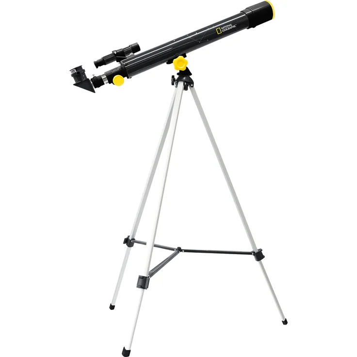 National Geographic Teleskop 50-600 AZ mit azimutalem höhenverstellbarem Dreibeinstativ und Zubehör zur Beobachtung von Mond, Planeten und Landschaft