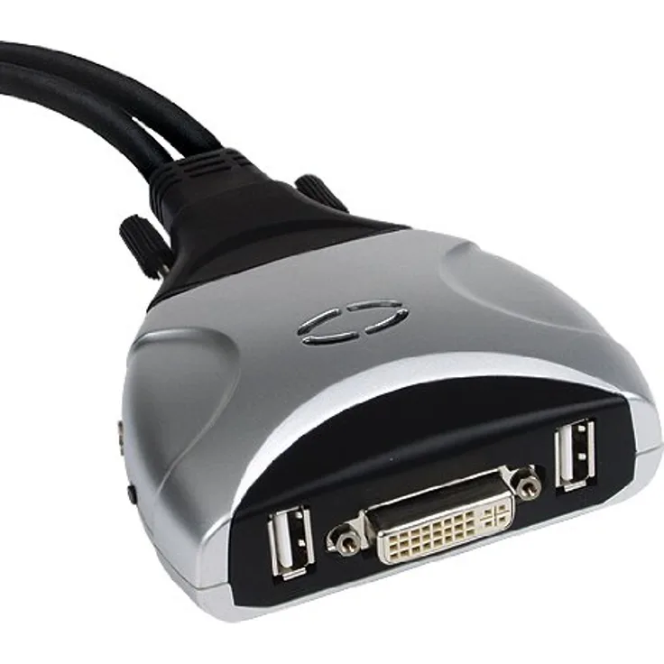 Value Star KVM Switch (1 User, 2 PC, USB, DVI, Audio)