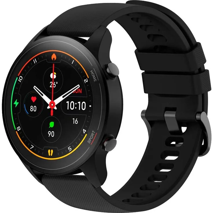 Xiaomi Mi Watch Smartwatch GPS, Unisex, 46x53mm, Silikonarmband, Black – Bild 3