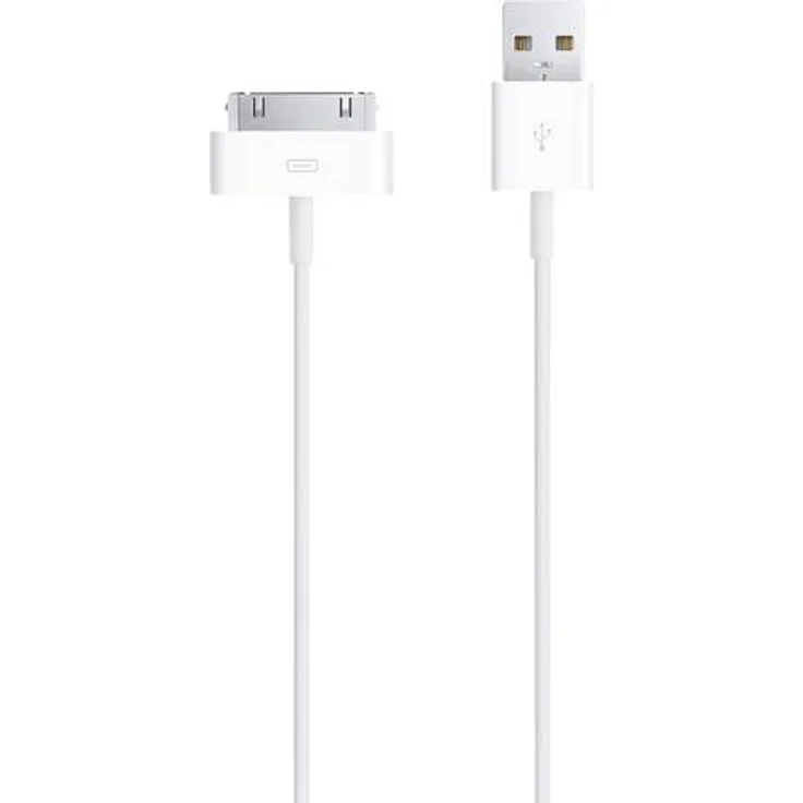 Apple iPad/iPhone/iPod Datenkabel/Ladekabel [1x USB 2.0 Stecker A - 1x Dock-Stecker 30pol.] 1m Weiß