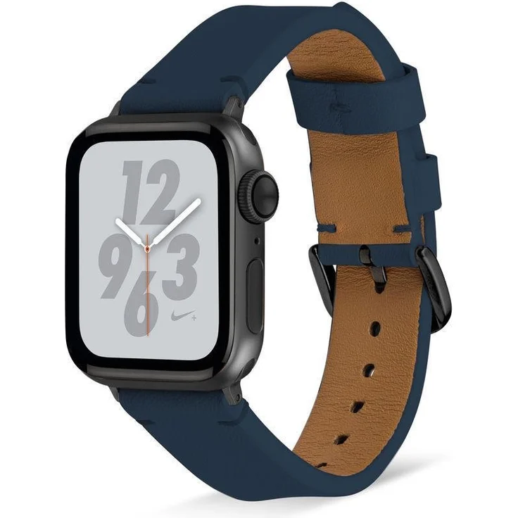 Artwizz WatchBand Leather Lederarmband für Apple Watch 42/44mm Navyblue – Bild 1